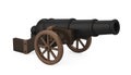 Old Cannon Isolated Royalty Free Stock Photo