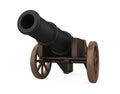 Old Cannon Isolated Royalty Free Stock Photo