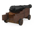 Old Cannon Isolated Royalty Free Stock Photo