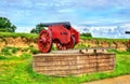 Old cannon at Kronborg Castle in Helsingor, Denmark Royalty Free Stock Photo