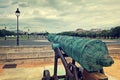 Old cannon at Les Invalides in Paris.