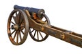 Old cannon and limber Royalty Free Stock Photo