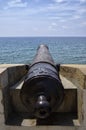 Old cannon located in Sitges, Spain