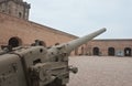 Old cannon in military museum Royalty Free Stock Photo