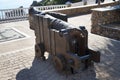 Old cannon in Nerja, a sleepy Spanish Holiday resort on the Costa Del Sol near Malaga, Andalucia, Spain, Europe Royalty Free Stock Photo