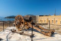 Old cannon on Old fortress, Kerkyra, Corfu