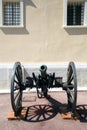 Old cannon at the Palace of Monaco Royalty Free Stock Photo