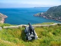 Old cannon pointing towards Atlantic ocean