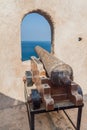 Old cannon in a portuguese watchtower in Muscat, Om Royalty Free Stock Photo