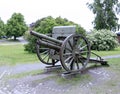 Old cannon in the sea fortress of Suomenlinna