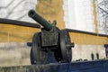 Old cannon shown in Moscow Kremlin. Royalty Free Stock Photo