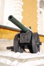 Old cannon shown in Moscow Kremlin. Royalty Free Stock Photo
