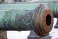 Old cannon shown in Moscow Kremlin. Royalty Free Stock Photo