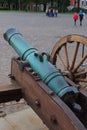 Old cannon on the square of Naryshkin bastion