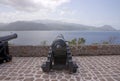 Old Cannon used as defense system at Fort Shirley Royalty Free Stock Photo