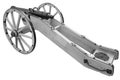 old cannon. vintage gunpowder weapon