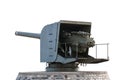 Old cannon on white background Royalty Free Stock Photo