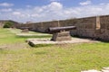 Old cannons on the fortress wall Royalty Free Stock Photo
