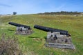 Old cannons on Hano island Royalty Free Stock Photo