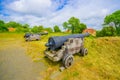 Old cannons in Kristianstad, Sweden