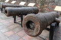 Old cannons at Vietnam Military Musium in Hanoi