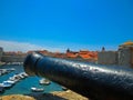 Old canon on Fort Lovrijenac or St. Lawrence Fortress in Dubrovnik, Croatia Royalty Free Stock Photo