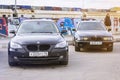 Old-car BMW 5-series e60 Royalty Free Stock Photo