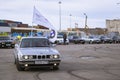 Old-car BMW 5-series e34 Royalty Free Stock Photo