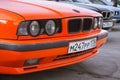 Old-car BMW 5-series e34 Royalty Free Stock Photo