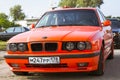 Old-car BMW 5-series e34 Royalty Free Stock Photo