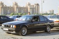 Old-car BMW 5-series e34 Royalty Free Stock Photo