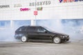 Old-car BMW 5-series e39 to drift Royalty Free Stock Photo