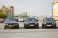 Old-car BMW 7-series Royalty Free Stock Photo