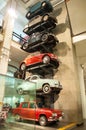 Old car collection exhibited in the Museum of Science