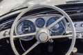 Old car dashboard and instrument claster Royalty Free Stock Photo