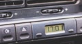 Old car dashboard of the 90s Royalty Free Stock Photo