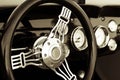 Old car dashboard Royalty Free Stock Photo