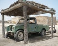 Old car in the desert