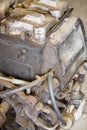 Old car engine