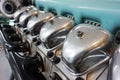 old car gas engine Royalty Free Stock Photo