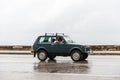 HAVANA, CUBA - OCTOBER 21, 2017: Old Car in Havana, Cuba. Pannnig. Retro Vehicle Usually Using As A Taxi For Local People and Tour Royalty Free Stock Photo