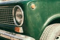 Old car headlights Royalty Free Stock Photo