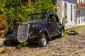 Old car in historical town of Colonia del Sacramento Royalty Free Stock Photo