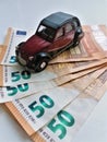 Old car, investment and expenses? Royalty Free Stock Photo