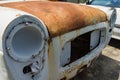 the old car junk yard Royalty Free Stock Photo