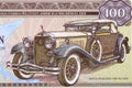Old car from money Royalty Free Stock Photo