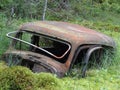 Old car in morass Royalty Free Stock Photo
