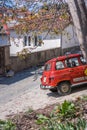 Old car in Ohrid Old Town Royalty Free Stock Photo