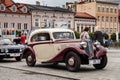 Old car Praga, side view, retro design car. Royalty Free Stock Photo