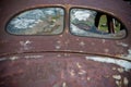 Old car rear windows Royalty Free Stock Photo
